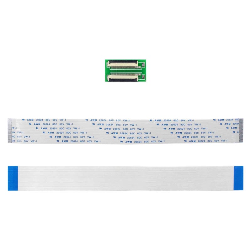 VSDISPLAY 40Pin to 40Pin ZIF 0.5mm Connector Adapter with Extension Flat Cable FFC Extend(Cable Length 200mm) - Image 2